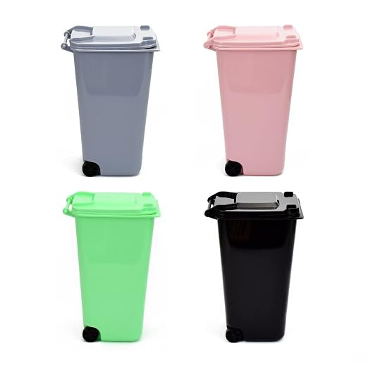 Mini Trash Can with Lid Swing Top Small Trash Can Pen Holder for Car Bedroom Office Desktop 22 Fl... | Amazon (US)