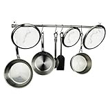 Stainless Steel 40" Utensil Bar w 10 S Hooks | Amazon (US)