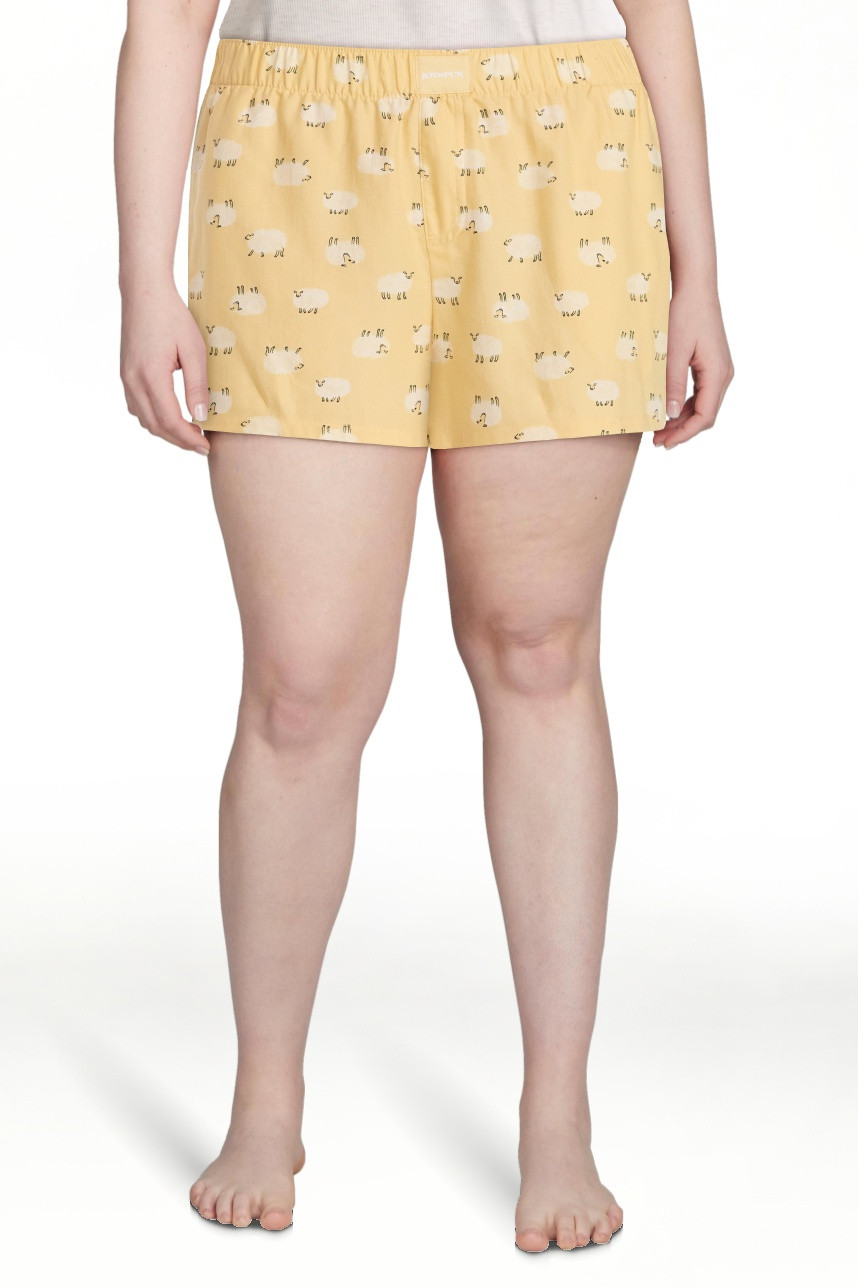 Joyspun Women's Woven Pajama Boxer Shorts, 3'' Inseam, Sizes XS-3X | Walmart (US)