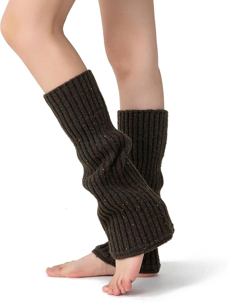 Soxbang Leg Warmers for Women 30% Wool Blend Speckled Knit, Cozy Ribbed Winter Leg Sleeves for Bo... | Amazon (US)