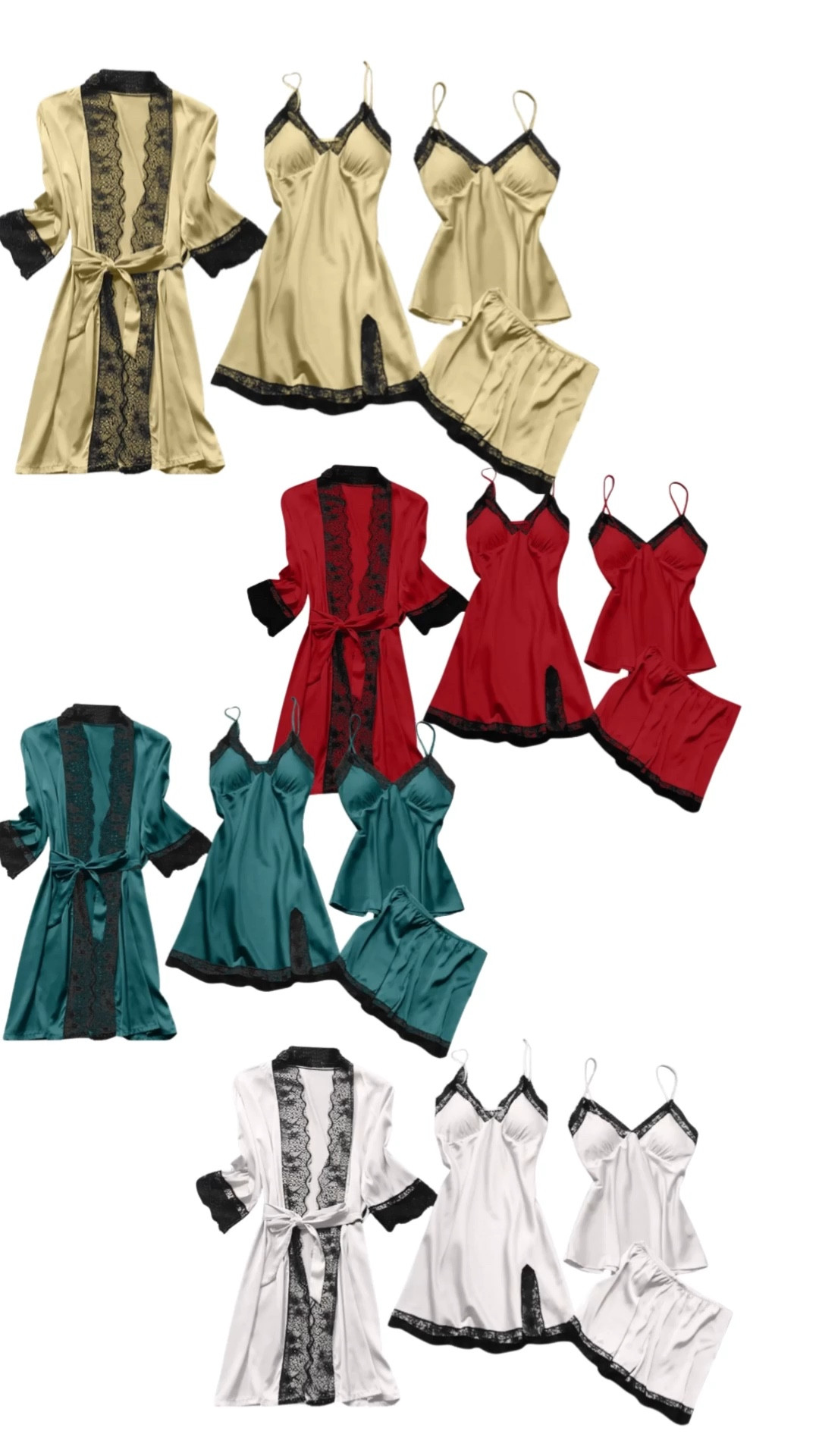 Clearance find you don’t want to sleep on! 😍

These 4-piece satin pajama sets at Walmart are giving luxury sleep vibes without the luxury price tag. Soft, silky, and perfect for lounging, self-care nights, or feeling cute while you wind down.

And the best part? They’re on CLEARANCE with a variety of colors and sizes still available — but you know these deals don’t last long! 🛍️✨

Treat yourself (or grab a set for a girls’ night or gift). Trust me… your bedtime routine just got an upgrade.

#WalmartFinds #ClearanceFind #SatinPajamas #CozyStyle #AffordableLuxury