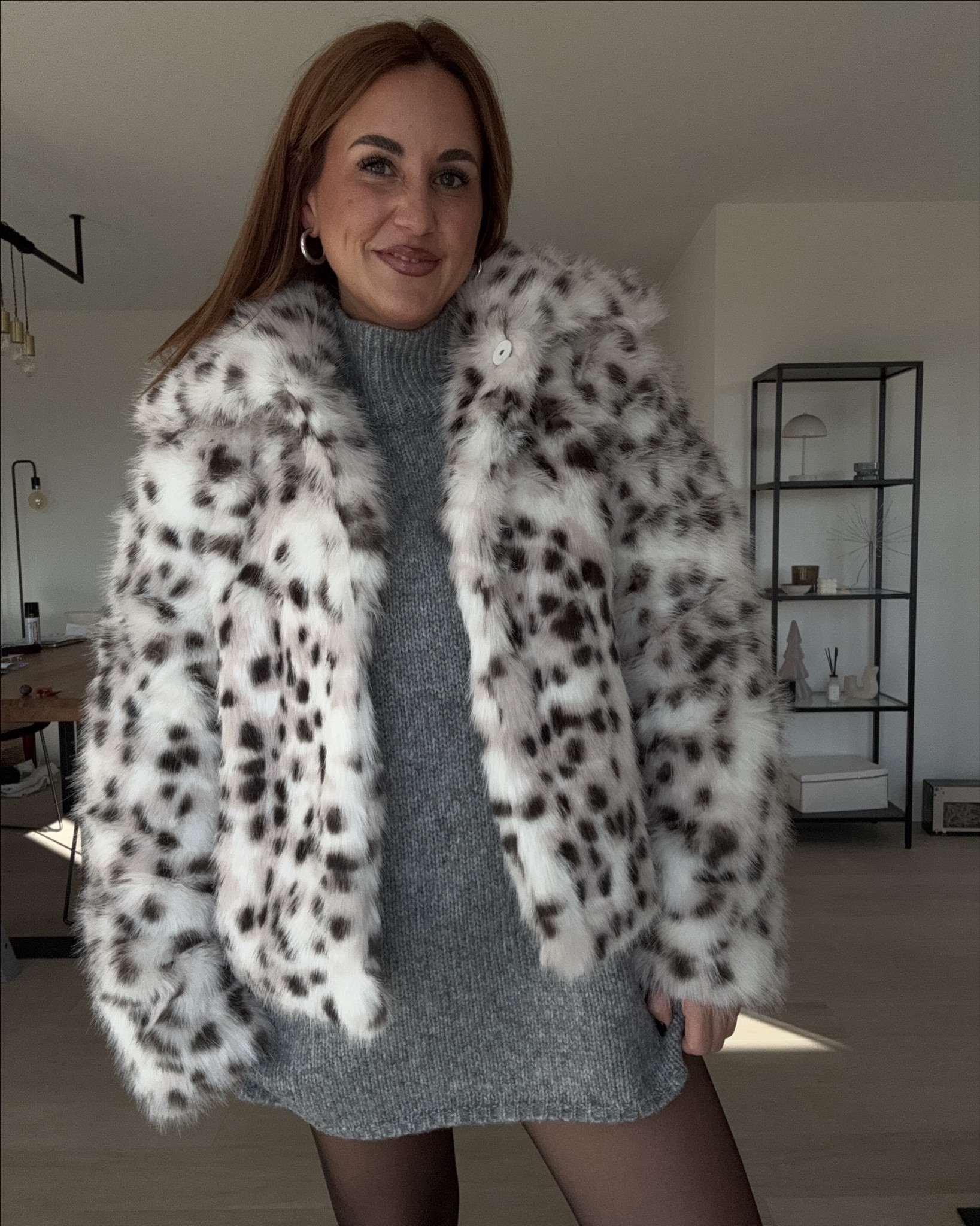 Diese Felljacke 🩶🤍🖤