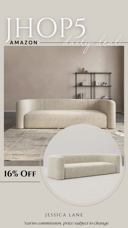 Amazon daily deal, save 16% on this gorgeous modern curved three seat sofa. Amazon furniture, Amazon living room furniture, curved sofa, Modern sofa, modern furniture, Amazon furniture deal

#LTKsalealert #LTKhome #LTKstyletip