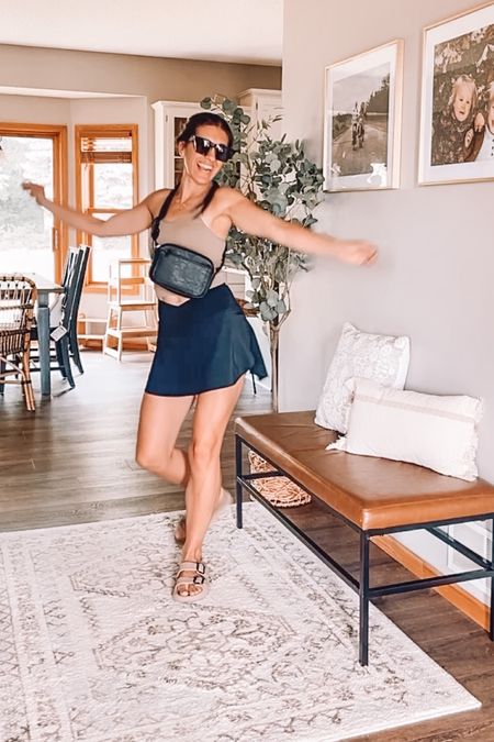 Amazon fashion skort, small
Seamless tanks, xs/s long crop
Sandals fit tts
Faux leather belt bag
Sunglasses 

Front entry 
Entryway decor 
Home decor 
Kitchen 
Faux tree
Amazon finds 

#LTKstyletip #LTKFind #LTKhome