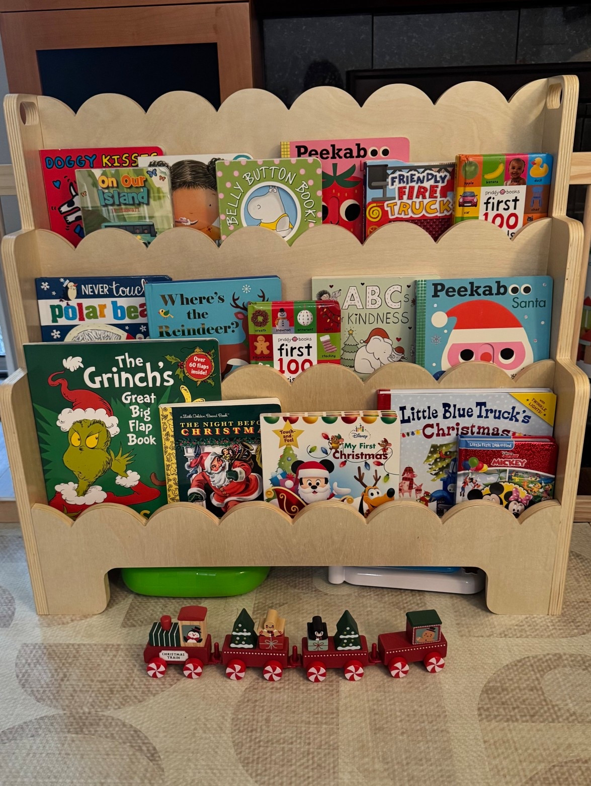 my daughter’s bookshelf for the holidays 🎄 | Christmas books | holiday books | toddler books | board books | play area | Montessori bookshelf | kids bookshelf | toddler bookshelf 

#LTKBaby #LTKKids #LTKHoliday