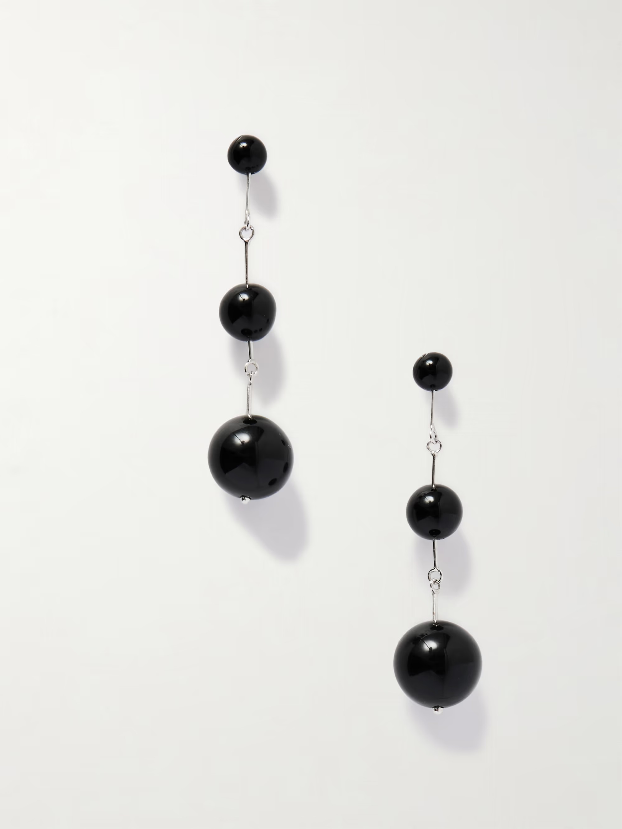 Olive silver onyx earrings | NET-A-PORTER (UK & EU)