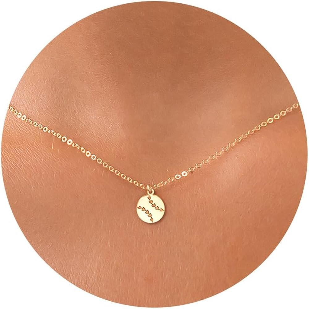 Dainty Necklace- Moon Star Softball Bat Cross Bow Cowboy Boot Evil Eye Starfish Sun Infinity Fish... | Amazon (US)