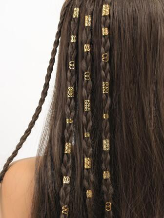 50pcs Hollow Out Hair Ring | SHEIN