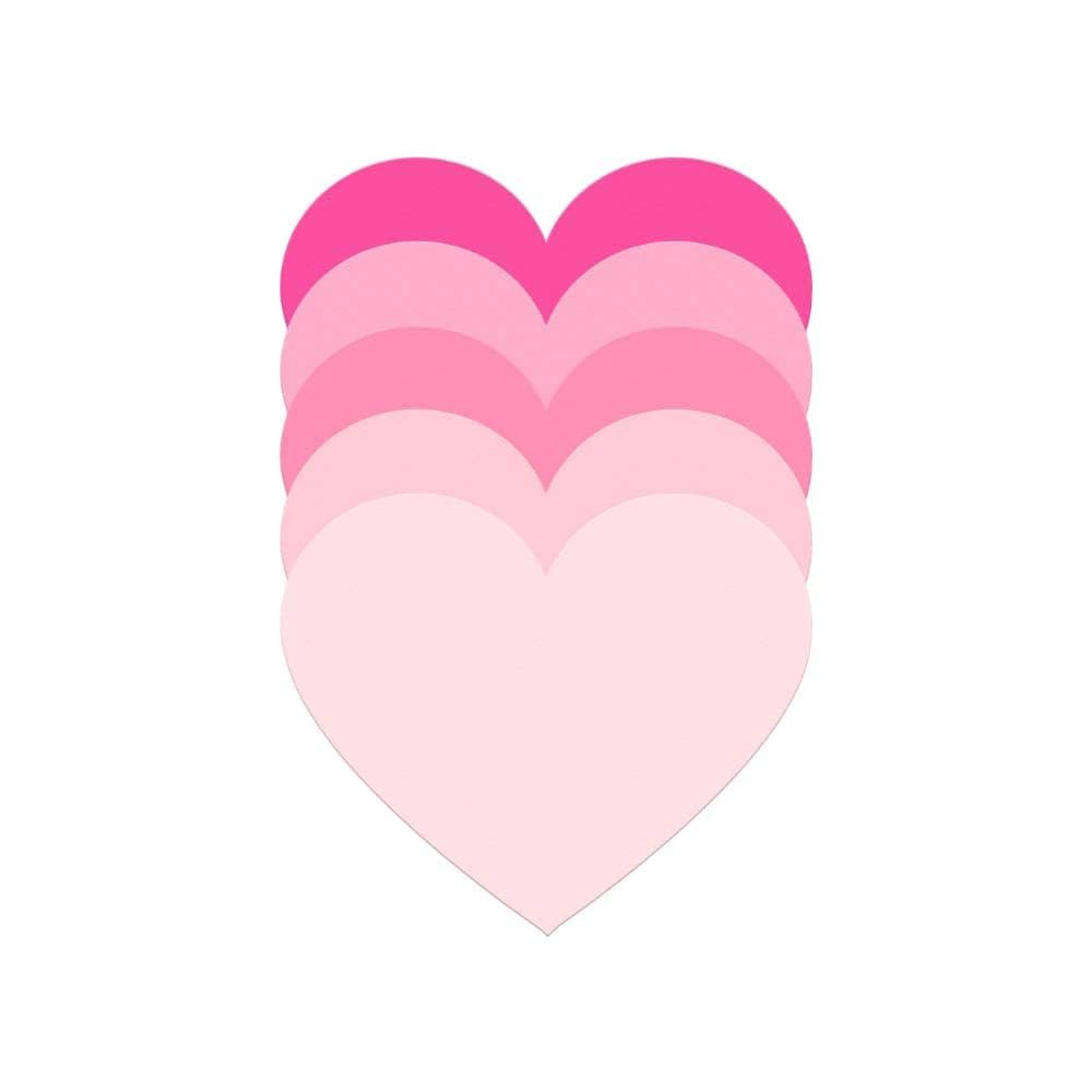 Pink Paper Valentine's Day Heart Cutout Shapes/Heart Die Cuts Paper Craft Supplies / 25 Pieces Pe... | Amazon (US)