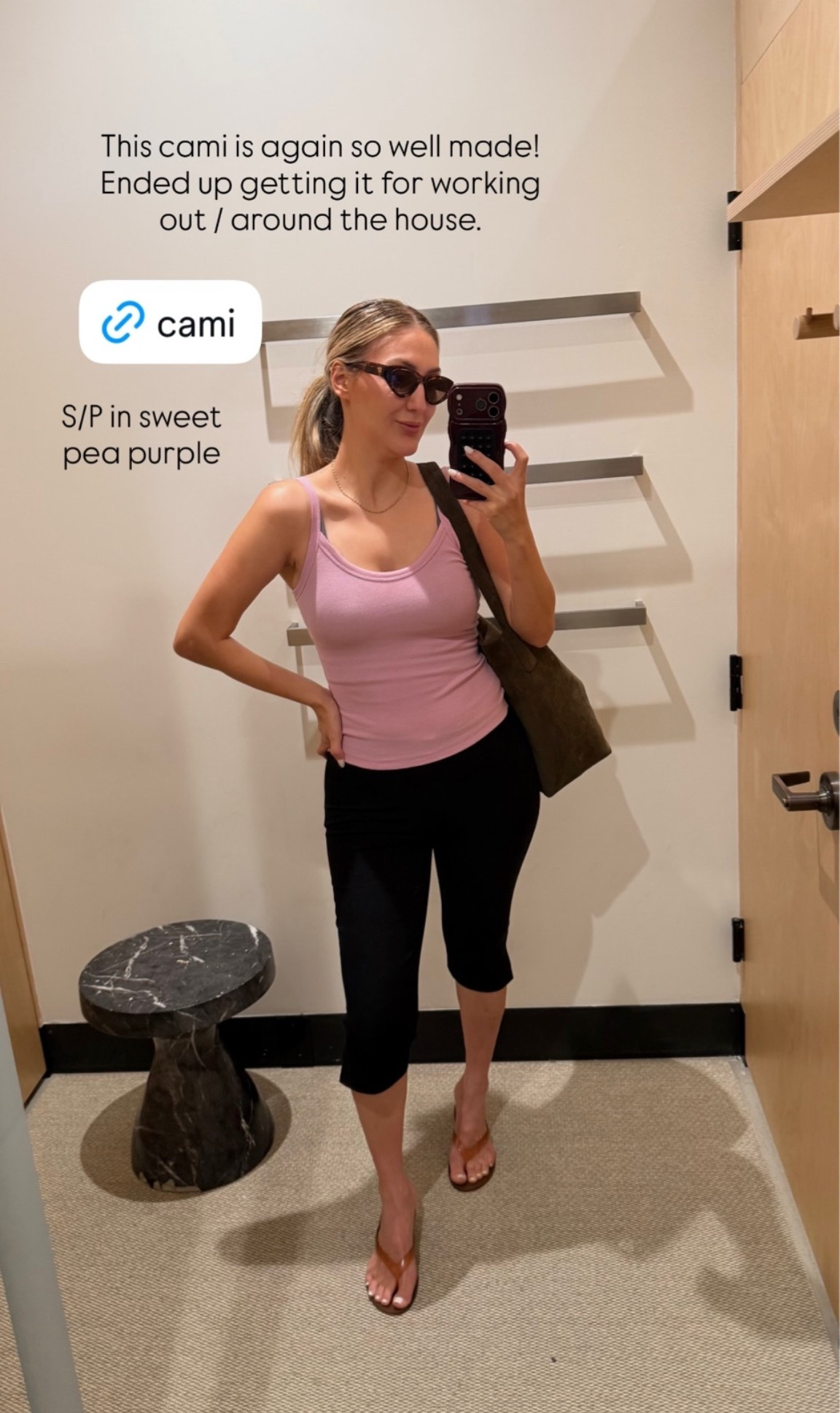 Aritzia try-on postpartum 

Capris pants - size 6 (Soooo good!!)
Pink top S/P 

Cateye women’s polarized sunglasses - in coffee and crème 
Jelly sandals in caramel, TTS or size one up
Suede bucket bag - in olive, linked the new version (use this sooo much!)

Aritzia haul 
Aritzia favorites 
Postpartum outfits 
Fall outfits 
Transitional fall outfits 
Madewell handbag
Pre-fall 
Capris pants outfits 

@Aritzia @Madewell

#LTKxMadewell #LTKfitnessgoals #LTKselfcare