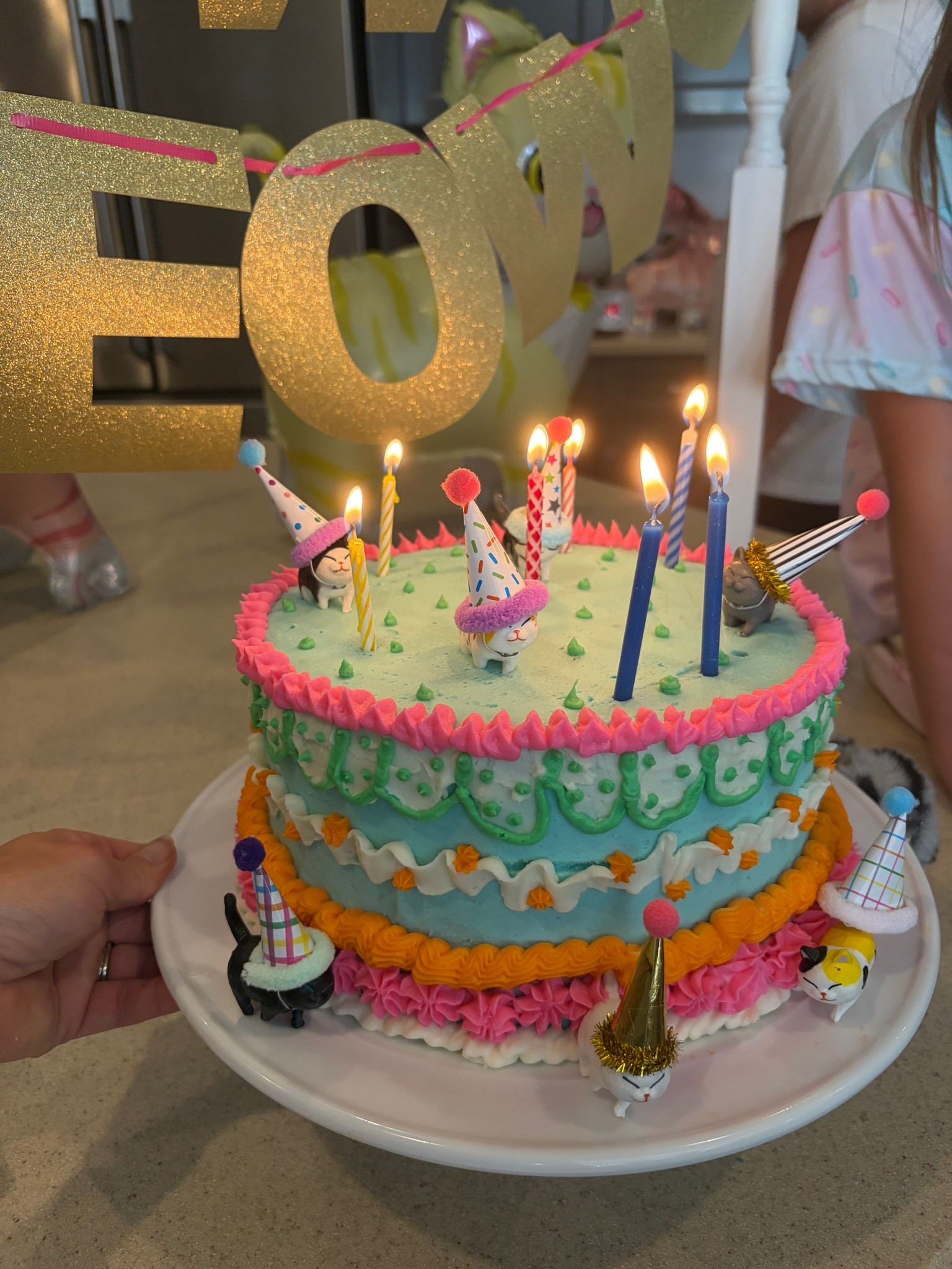 It wasn’t a perfect cake but it was cute enough for her. These cats with party hats were so perfect for the fun -ness 🤩

#LTKKids #LTKfoodie