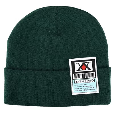 Hunter X Hunter Ribbed Knitted Green Beanie Hat | Target