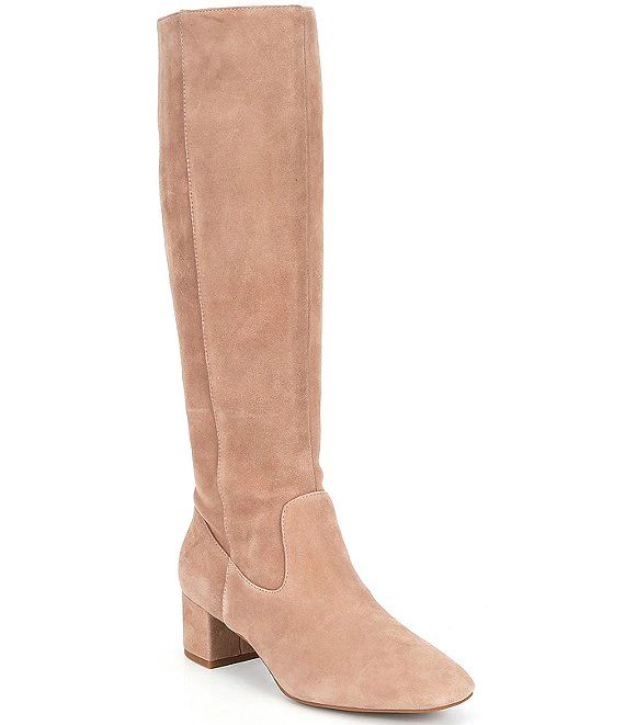 Prizelle Tall Shaft Suede Boots | Dillard's