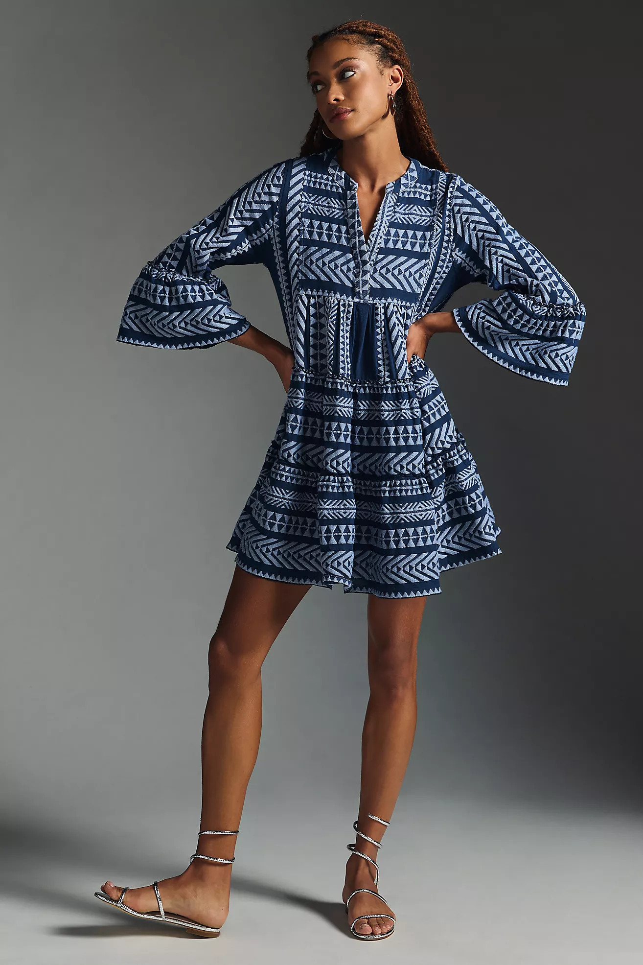 Devotion Twins Embroidered Ella Tunic Dress | Anthropologie (US)