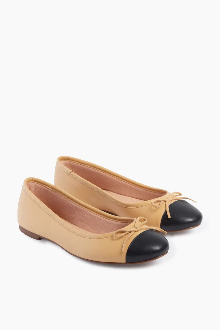 Camille Cap Toe Leather Flats | Tuckernuck (US)