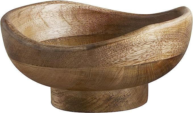 47th & Main Smooth Carved Modern Bowl, Large, Mango Wood | Amazon (US)