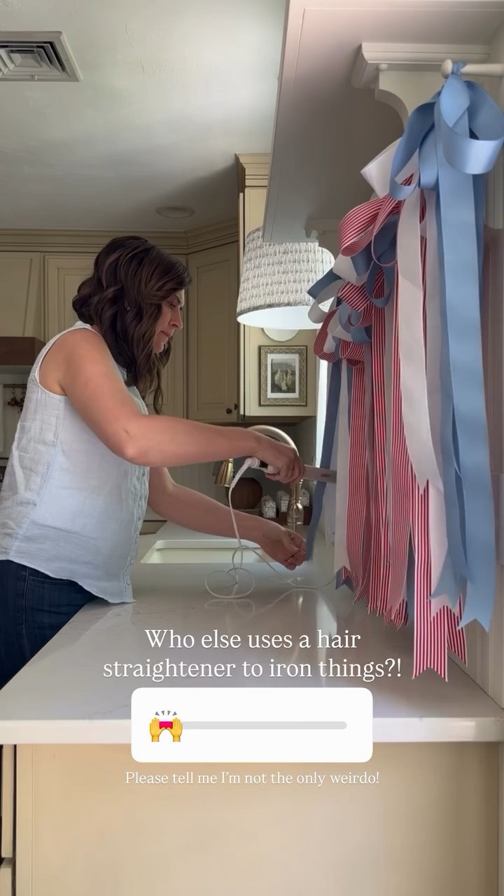 Who else uses a hair straightener to iron things?! Please tell me I’m not the only weirdo!