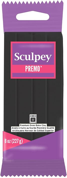 Sculpey Premo Black Polymer Clay - 8 oz Large Pack - Oven Bake Clay | Amazon (US)
