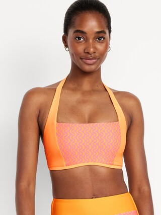 Matte Halter Swim Top | Old Navy (US)