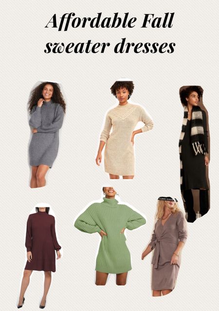 Affordable fall sweater dresses, fall
Dresses for fall photoshoot 

#LTKHoliday #LTKworkwear #LTKunder50