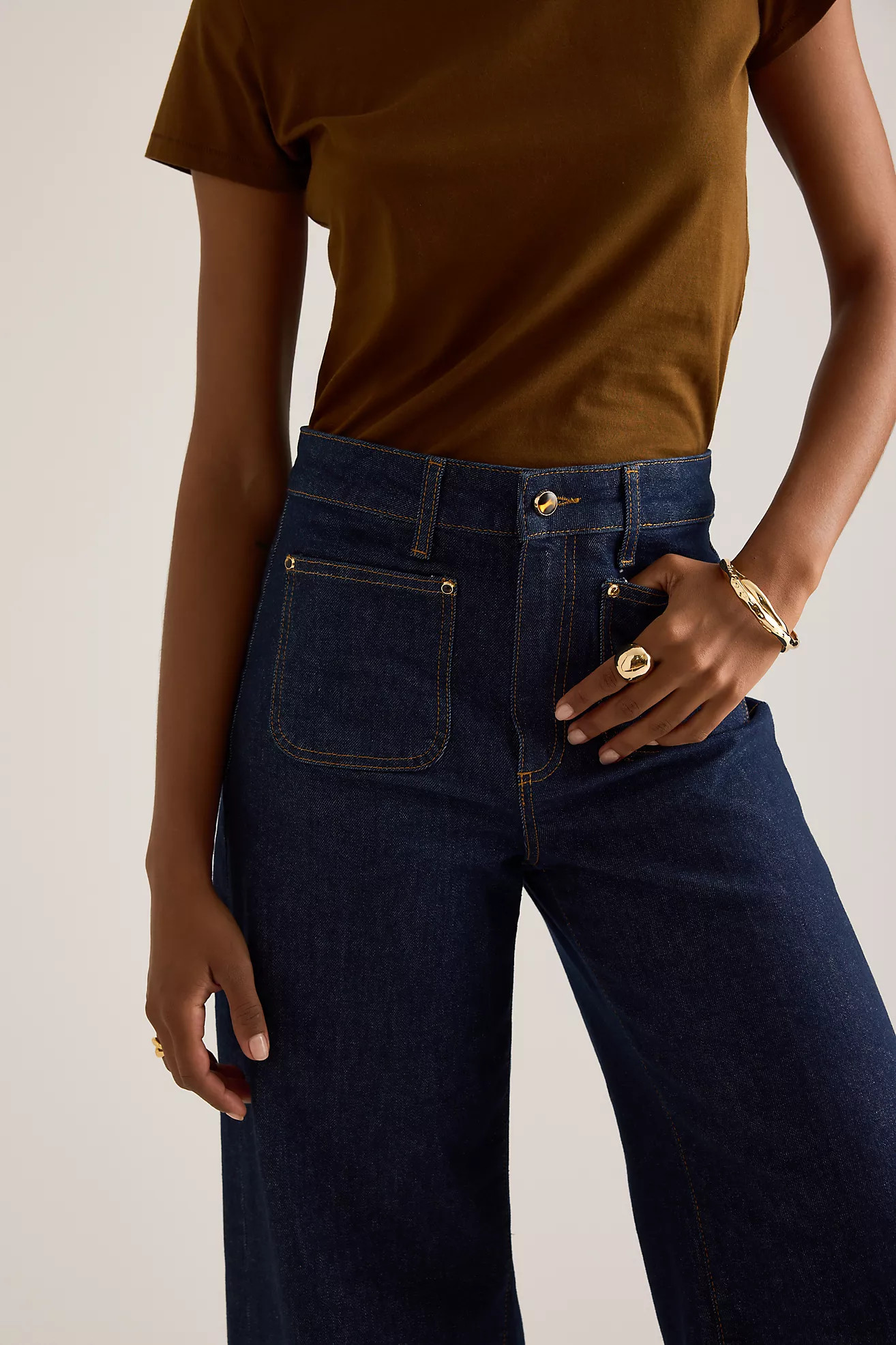 PAIGE Harper Ankle Wide-Leg Jeans | Anthropologie (UK)