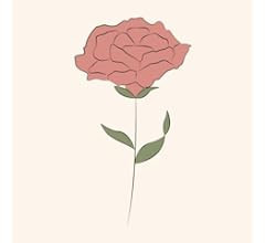 MEVECCO Birth Flower Necklace 18k Gold Custom Floral Pendant Necklaces Dainty Birth Month Flower ... | Amazon (US)