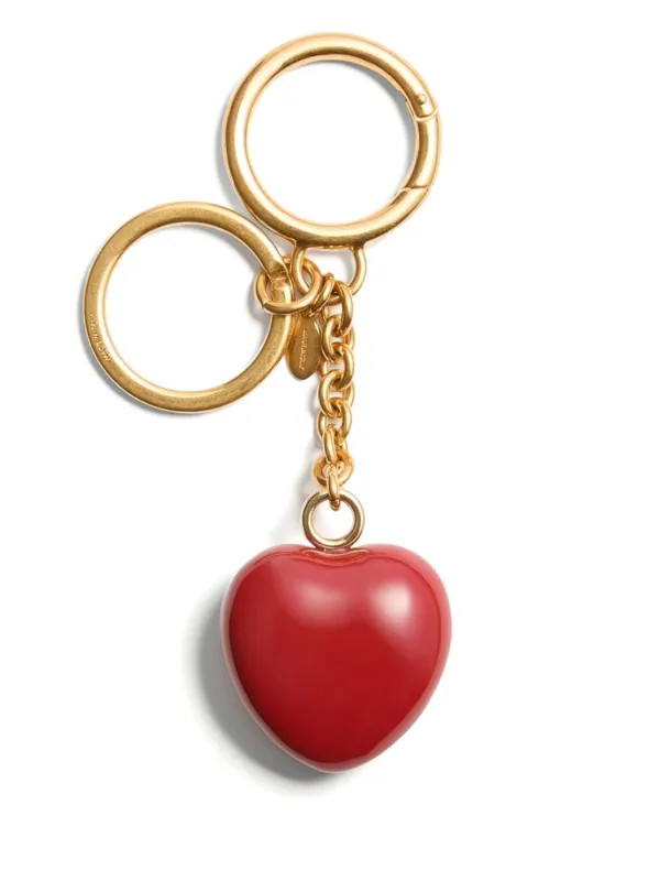 Valentino Garavani Coeur Royal Bag Charm | Red | FARFETCH | Farfetch Global