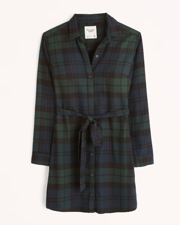 Flannel Shirt Dress | Abercrombie & Fitch (US)
