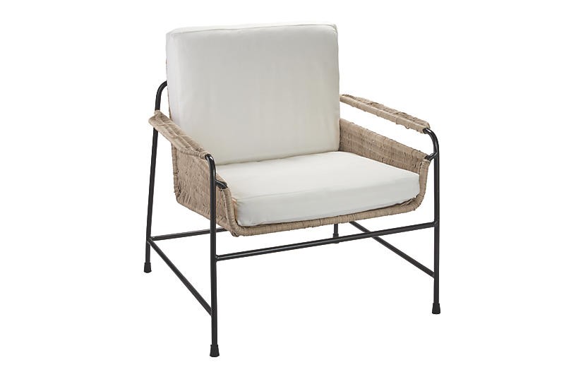 Palermo Rattan Accent Chair, Natural | One Kings Lane