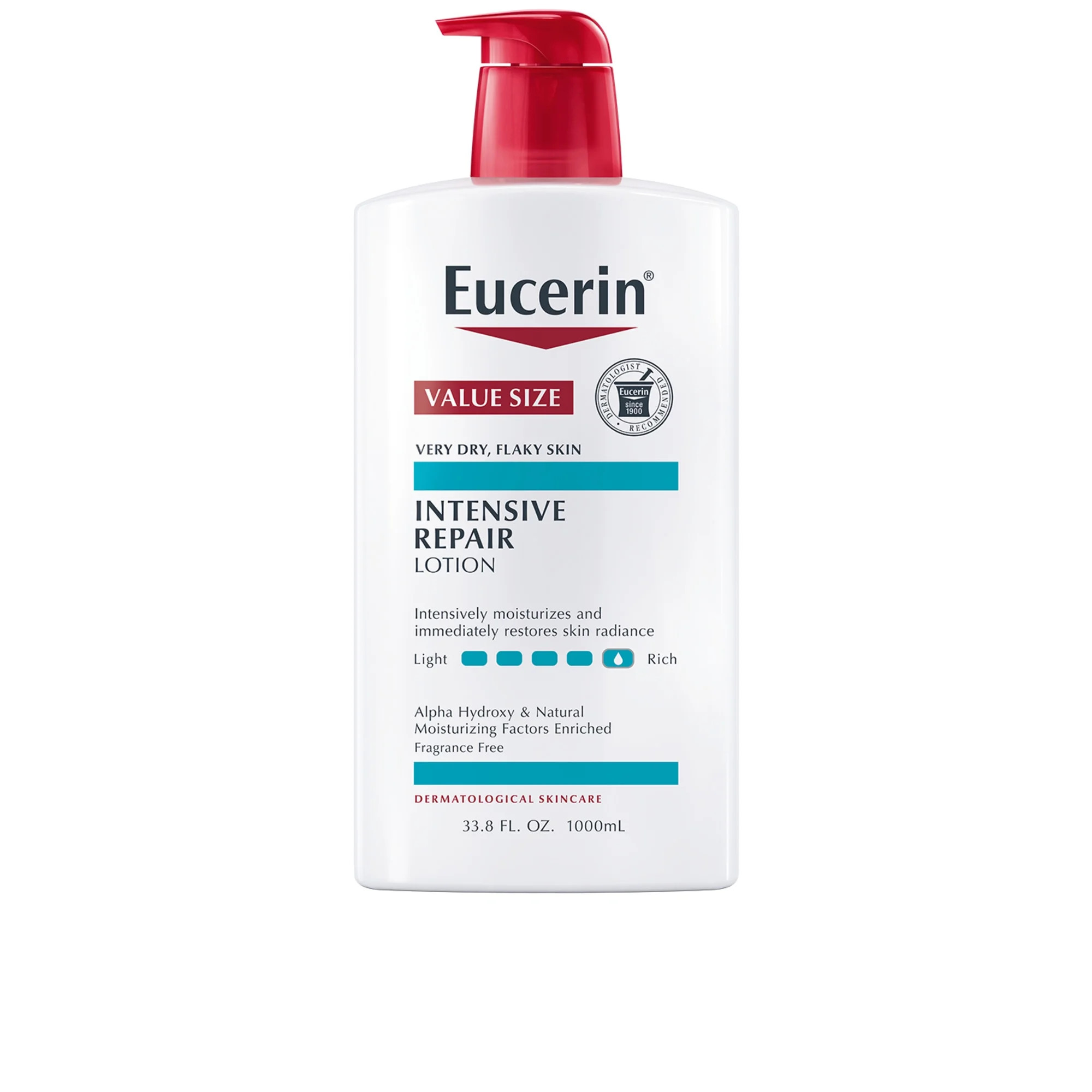 Eucerin Intensive Repair Body Lotion, Fragrance Free, 33.8 fl oz Bottle | Walmart (US)