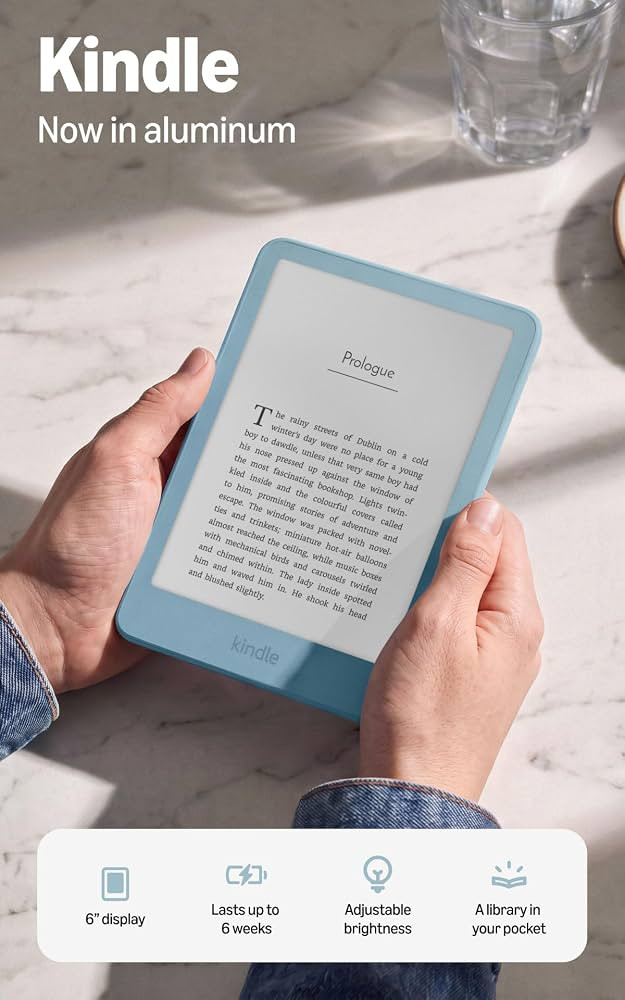 Amazon Kindle 32GB (all-new), Thinner, new aluminum design, 6" display, Without Lockscreen Ads, A... | Amazon (US)