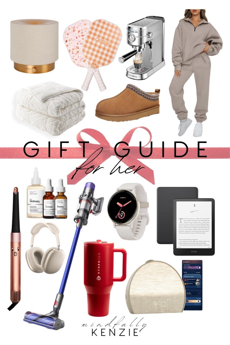 Gift Guide For Her 

cordless vacuum  Dyson air wrap  kindle  hatch alarm clock  weighted blanket  pickleball paddles  oil diffuser  lounge set  espresso machine  skincare  platform slippers

#LTKSeasonal #LTKGiftGuide #LTKHoliday