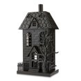 Halloween Black Metal Haunted House Candleholder Decoration, 6.5 in L x 4.13 in W x 11.25 in H, b... | Walmart (US)