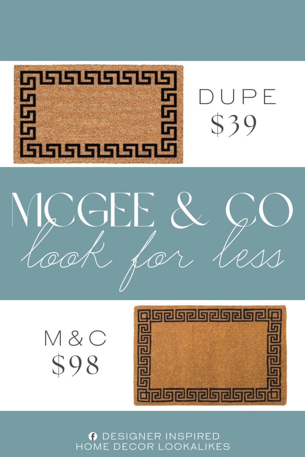 Inspired by McGee & Co Coir Doormat. Modern Farmhouse Doormat. Minimalist Entryway Mat. Rustic Entryway Doormat. Classic Welcome Mat. Neutral Entryway Decor. Natural Coir Doormat. Front Door Welcome Mat. Outdoor Welcome Mat. 

Home more affordable option find copy cat similar look for less budget friendly affordable cheap cheaper beautiful pretty. Clearance sale coupon code discount code promo code luxury lookalike look a like Inspo inspiration inspired by idea ideas Love like these? I share multiple every day in my FB group.
#mcgeeandcoinspired #doormat #entrywaydecor #neutralhome #homeinspo #coirdoormat #porchdecor #modernfarmhouse 

 #LTKHome