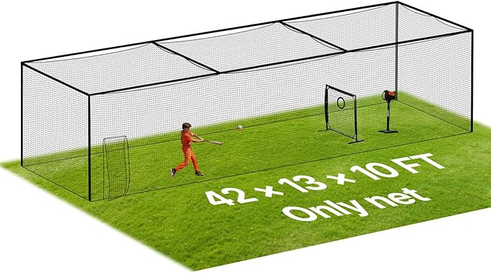 VEVOR Baseball Batting Netting, 35/55/70 FT Professional Softball Baseball Batting Hitting Traini... | Amazon (US)