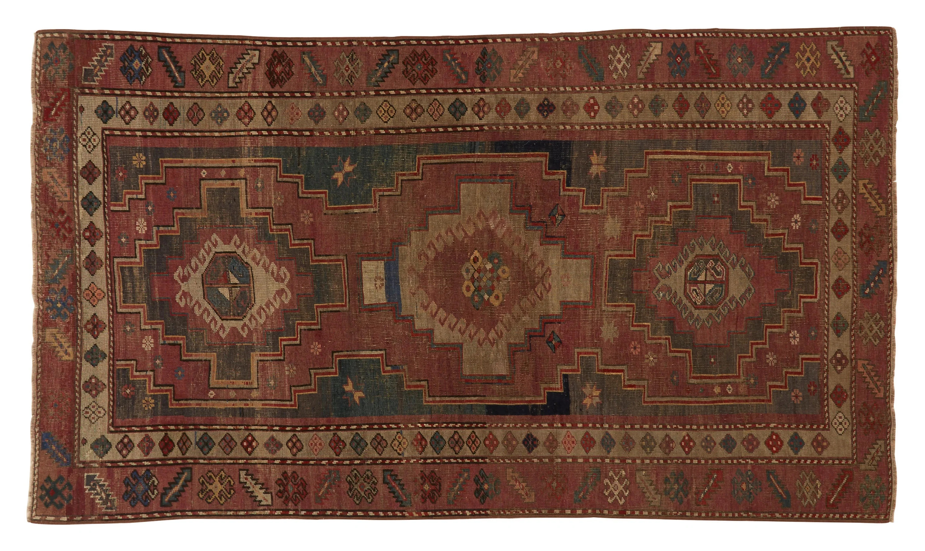 Vintage Transcaucas Rug - 7'8" x 4'4" | Jayson Home