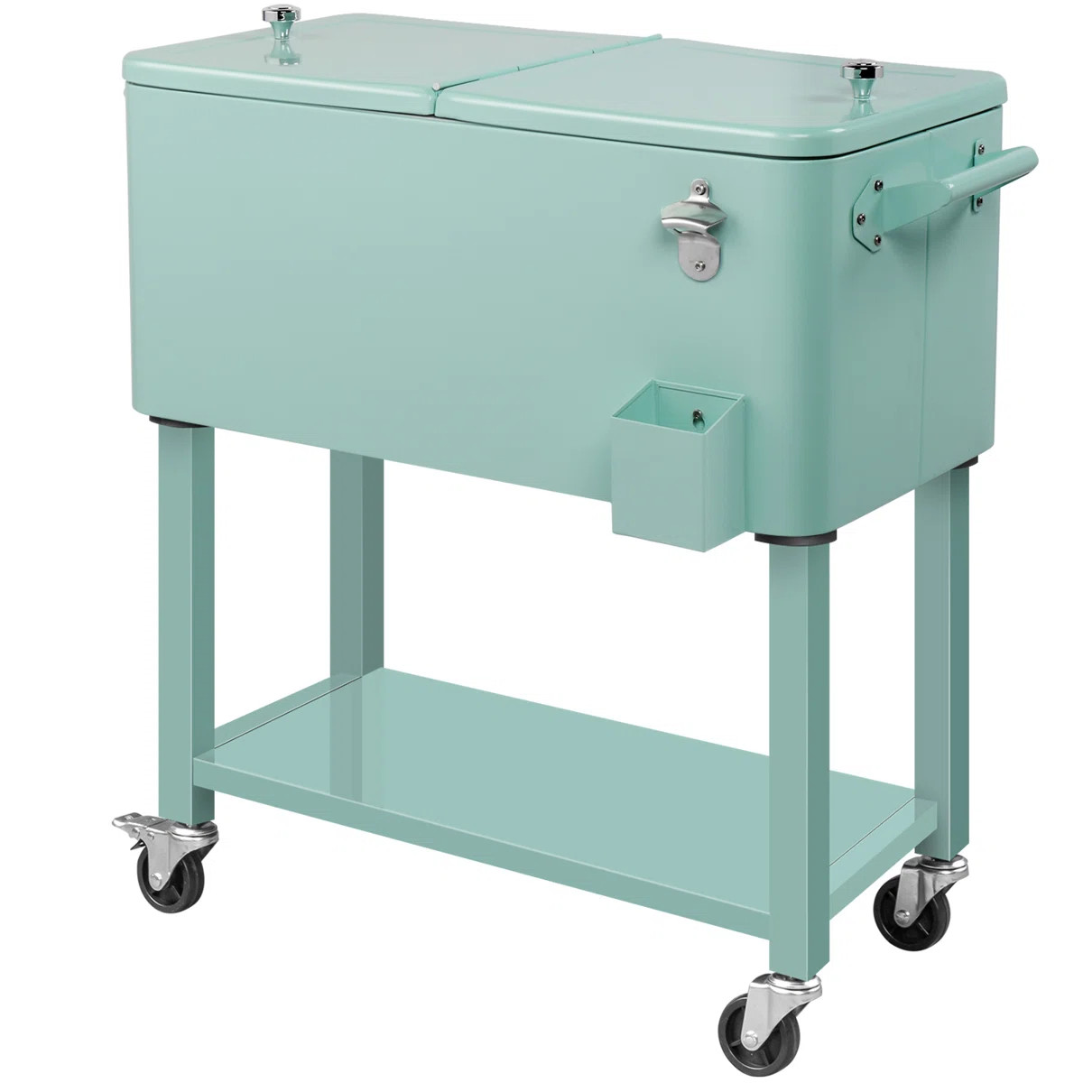 Winado 80 Qt. Outdoor Rolling Cooler Cart Storage Cabinet | Wayfair North America