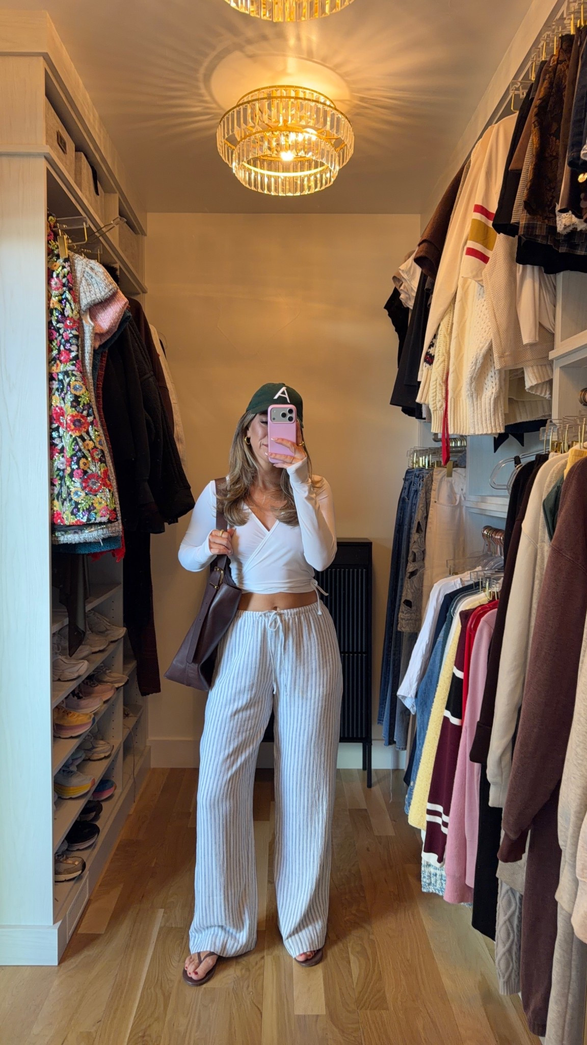 Abercrombie blue and white linen pants paired with white long sleeve wrap top 

Electric picks code: emerson20

Wearing small top medium pant 

Casual 
Everyday
Shopping
Mom look
Brunch 
Summer pant 

#LTKgrwm #LTKSeasonal #LTKootd