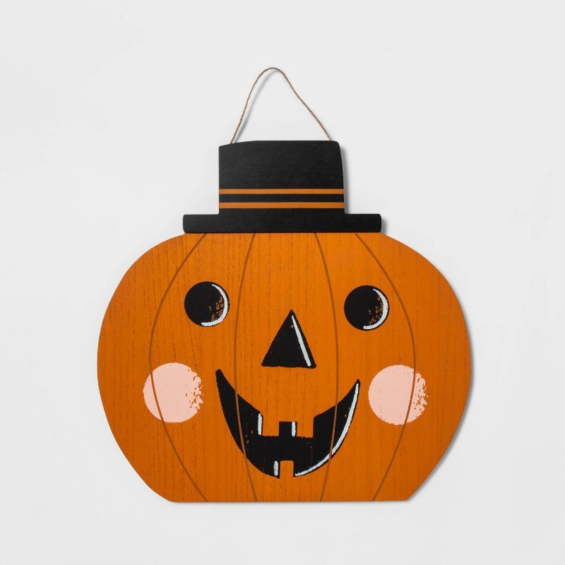 Falloween Pumpkin Wood Porch Halloween Sign - Hyde & EEK! Boutique™ | Target