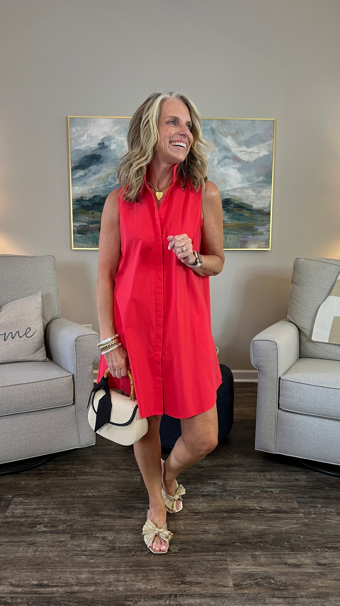 Cutest dress for the first warm day. Perfect for patriotic holiday gatherings and all summer long 

#LTKOver40 #LTKootd