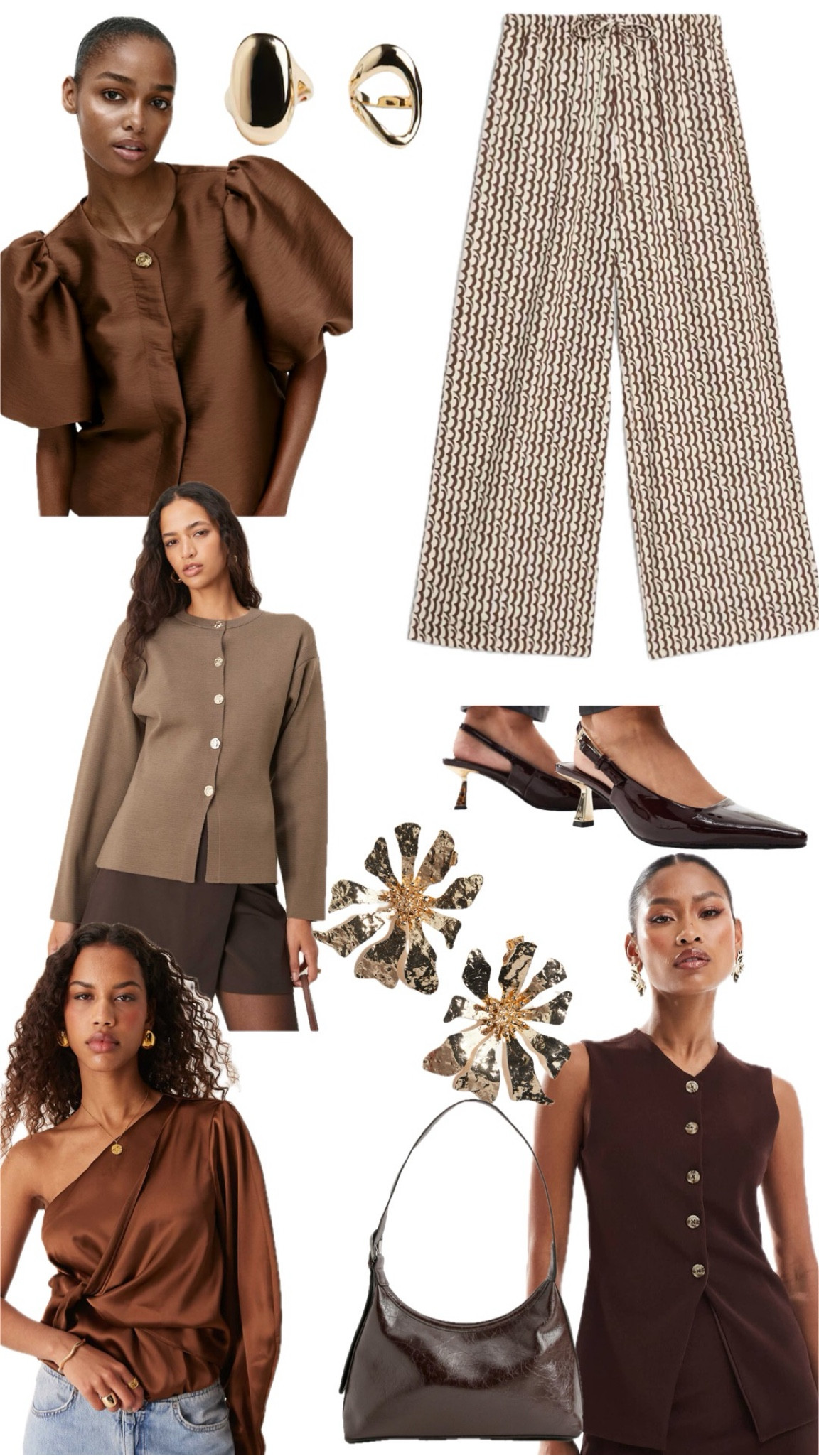 Brown styling 

#LTKFashionMonth #LTKpartywear #LTKspring