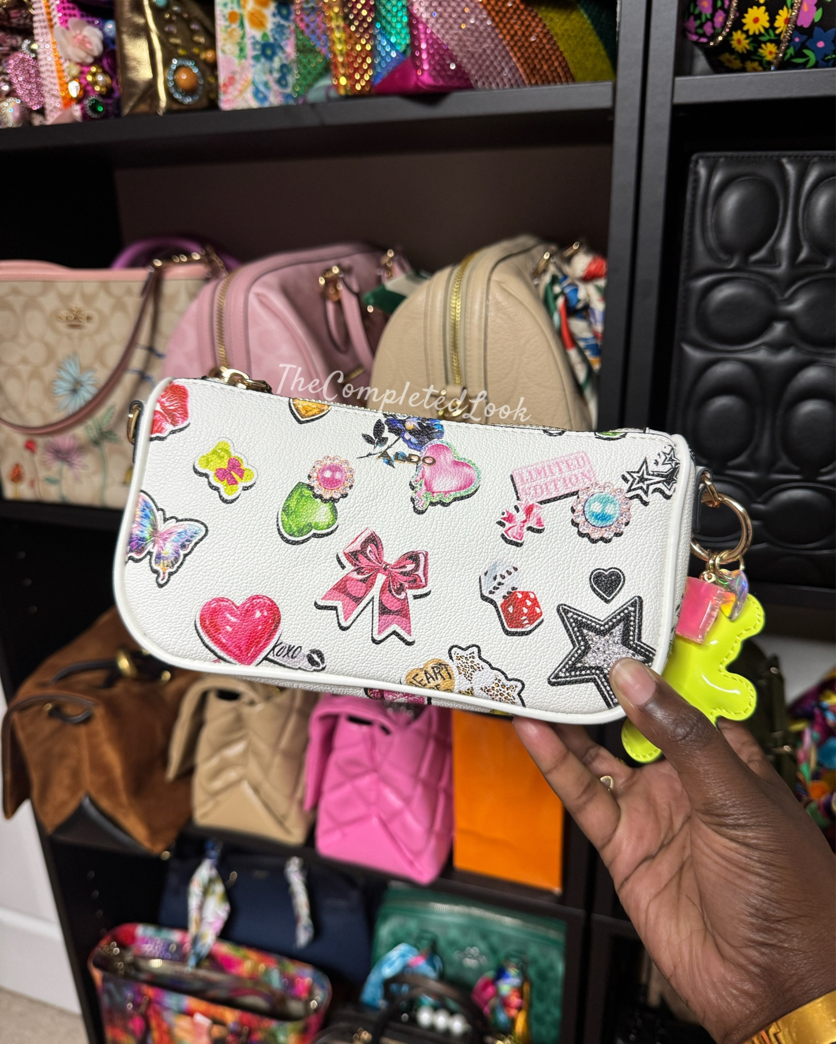 Aldo stickers print mini bag 