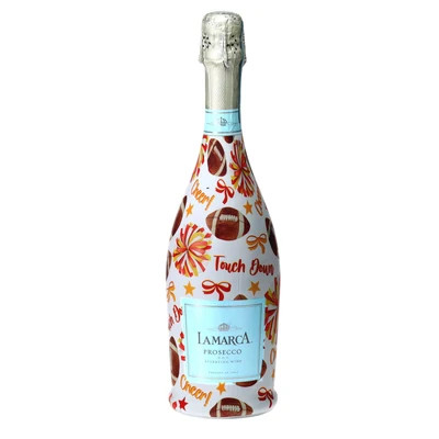 Red & Yellow Game Day Prosecco Bottle Wrap | Beau Bottles