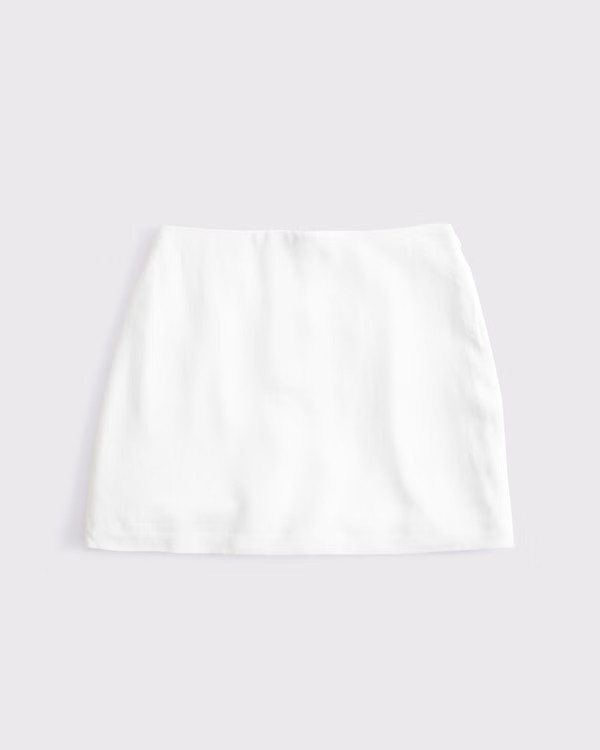 Women's The A&F Scarlett Curve Love Linen-Blend Mini Skort | Women's New Arrivals | Abercrombie.c... | Abercrombie & Fitch (US)
