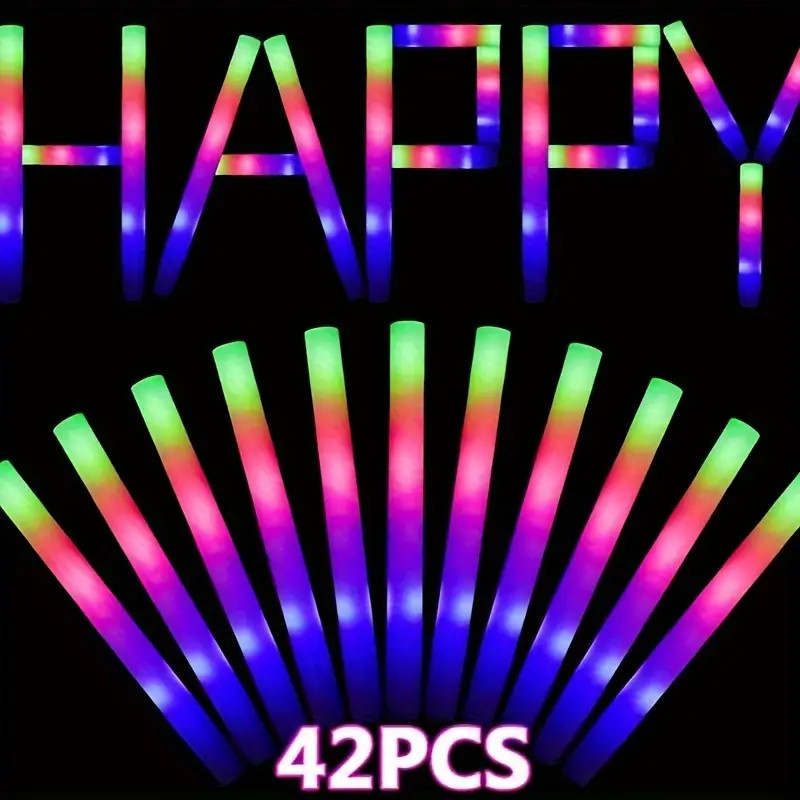 Foam Glow Sticks Led Foam Sticks Valentine's Day Glow In - Temu | Temu Affiliate Program