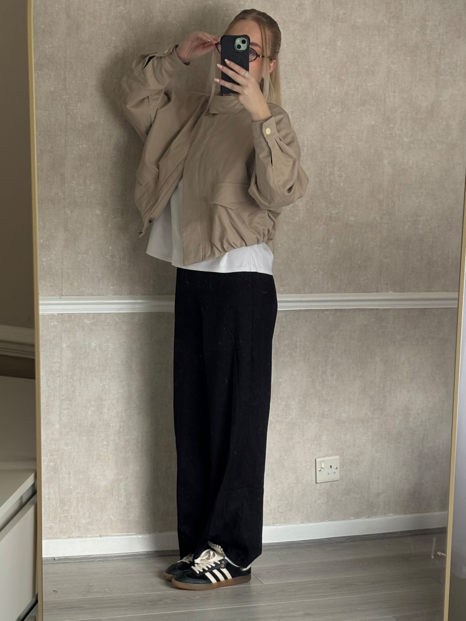 jackets are slowly making an appearance👀

- ootd, beige, jacket, trousers, shirt, style, fashion , black , adidas 

#LTKuk #LTKsummer #LTKstyletip