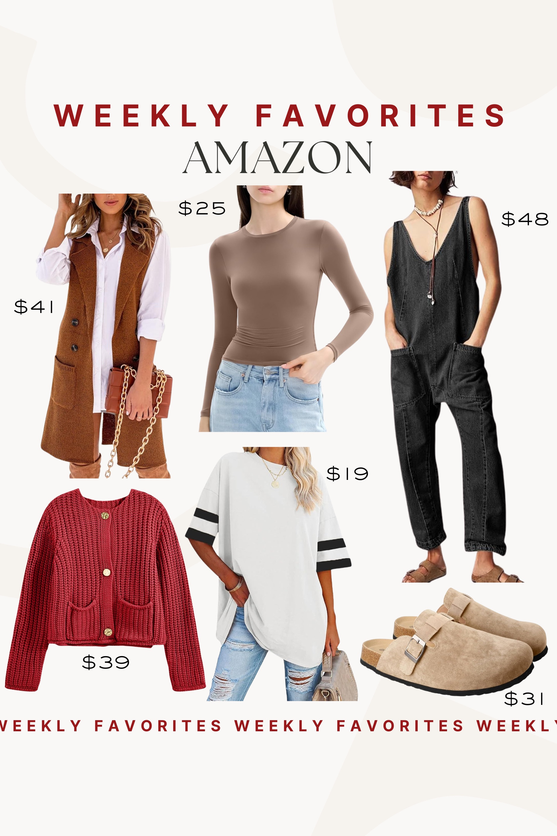Amazon weekly favorites! So many cute fall styles!

Amazon finds, Amazon fashion, Amazon vest, Amazon cardigan

#LTKFindsUnder100 #LTKSeasonal #LTKStyleTip