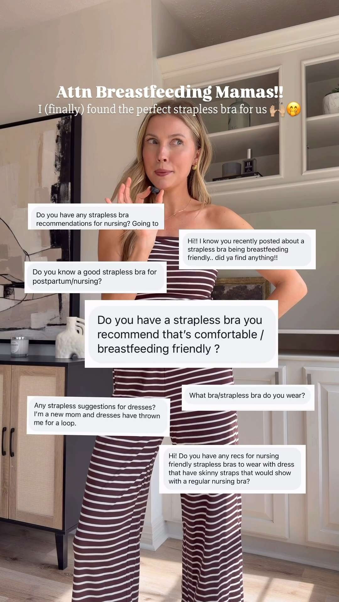 Nursing mama approved strapless bra - loving so I can wear all the cute tops this spring and summer! 

 