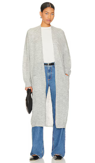 Bleeker Cardigan in Heather Grey | Revolve Clothing (Global)