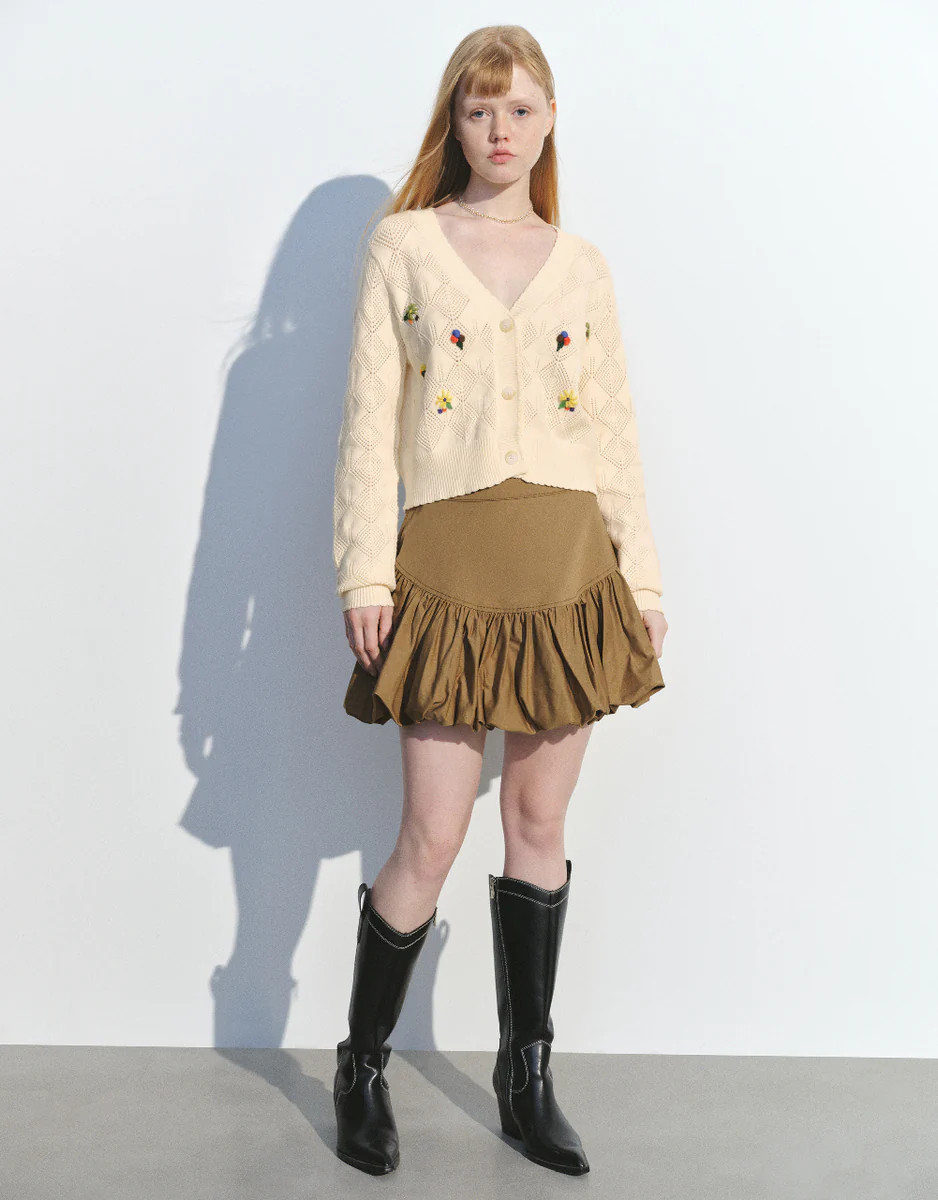 Elastic Waist Mini A-Line Skirt | Urban Revivo